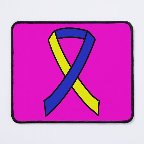 Item preview, Down Syndrome Awareness Ribbon Pink Background designed and sold by KTCreativeSide.