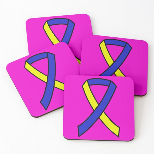 Item preview, Down Syndrome Awareness Ribbon Pink Background designed and sold by KTCreativeSide.