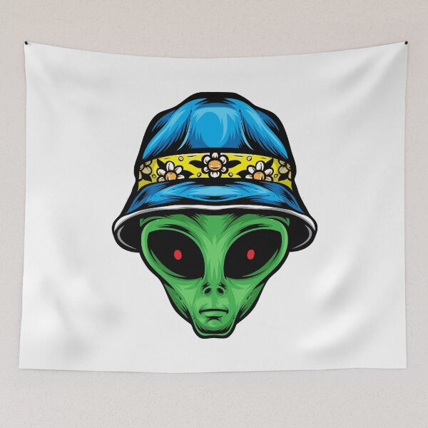 Item preview, Alien with bucket hat halloween designed and sold by kenishahembree.