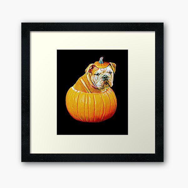 Item preview, Halloween English Bulldog Pumpkin for Bulldog Lovers  designed and sold by Mochi-Merch.