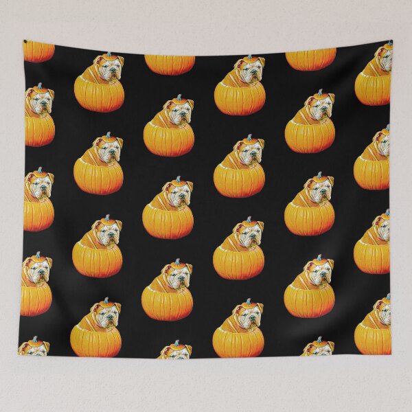 Item preview, Halloween English Bulldog Pumpkin for Bulldog Lovers  designed and sold by Mochi-Merch.