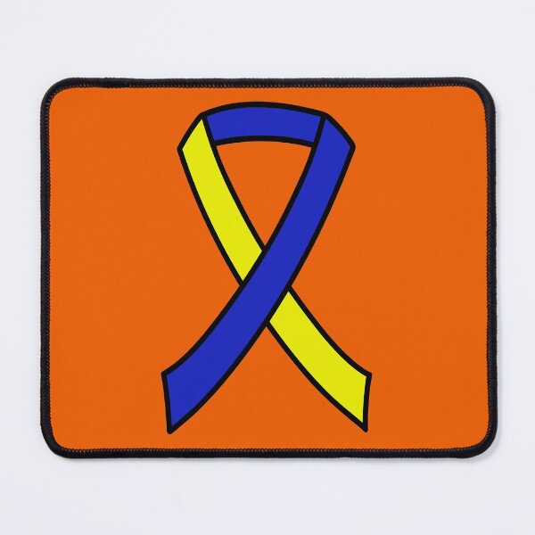 Item preview, Down Syndrome Awareness Ribbon Orange Background designed and sold by KTCreativeSide.