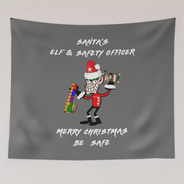 Item preview, Santa's Elf And Safety Officer | Merry Christmas Be Safe designed and sold by Oaks Creations.