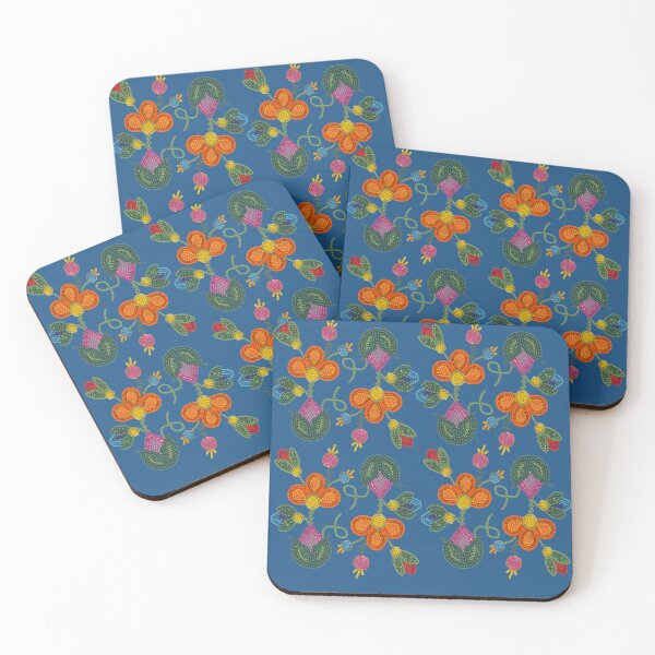 Item preview, The Beaded Bloom on Blue designed and sold by Jenannbrown.