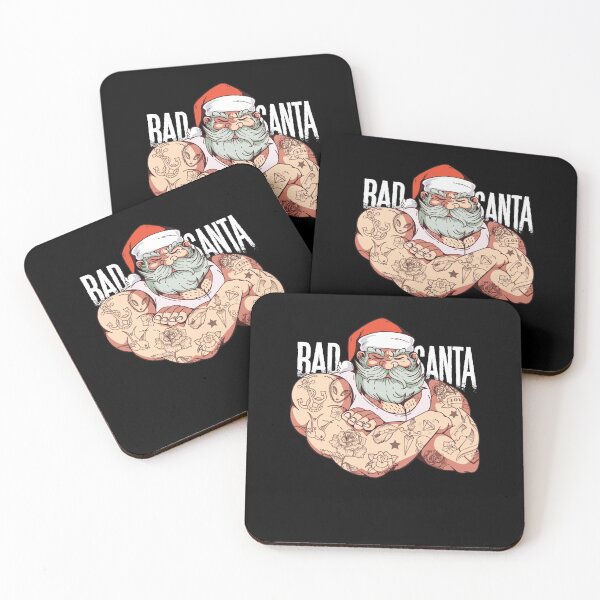 Item preview, Christmas Bad Tattoo Muscles Santa Tough Boys and Girls designed and sold by GouwensRick.