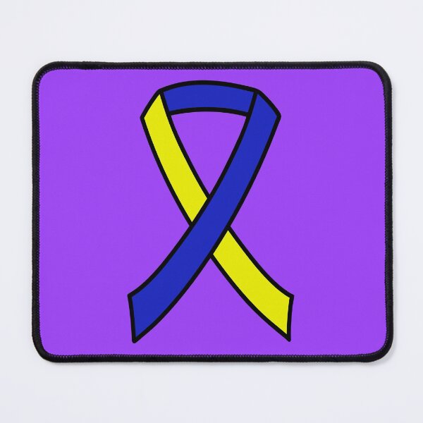 Item preview, Down Syndrome Awareness Ribbon Purple Background designed and sold by KTCreativeSide.