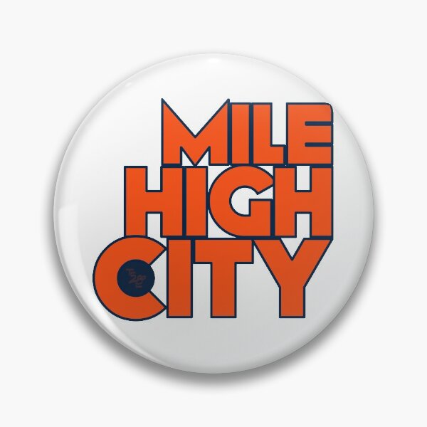 Item preview, Mile High City Typography - Orange And Blue designed and sold by that5280lady.