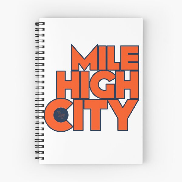 Item preview, Mile High City Typography - Orange And Blue designed and sold by that5280lady.
