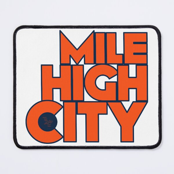Item preview, Mile High City Typography - Orange And Blue designed and sold by that5280lady.