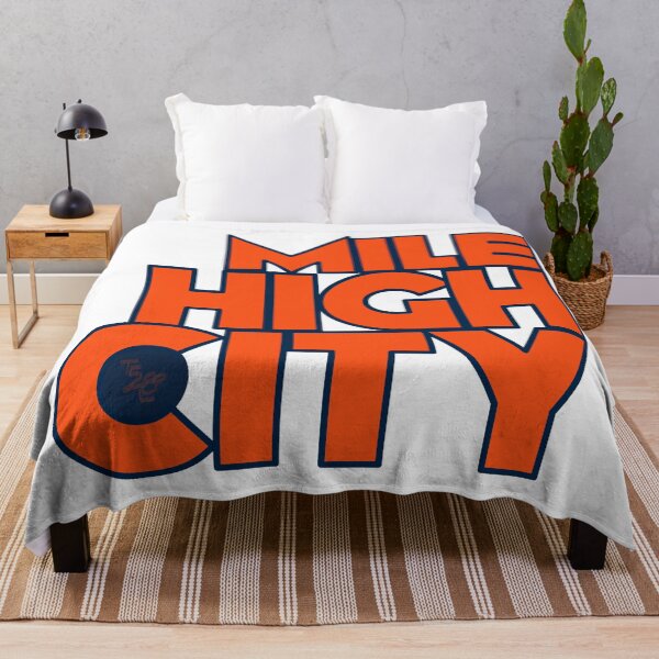 Item preview, Mile High City Typography - Orange And Blue designed and sold by that5280lady.