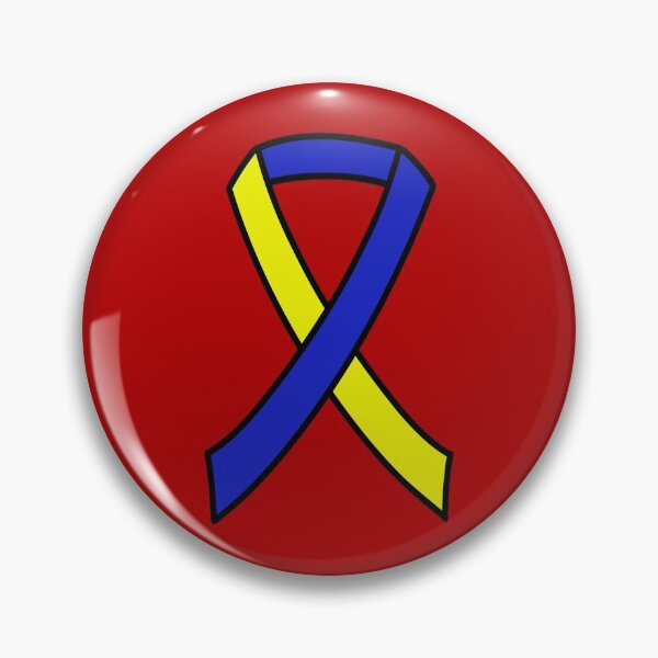 Item preview, Down Syndrome Awareness Ribbon Red Background designed and sold by KTCreativeSide.