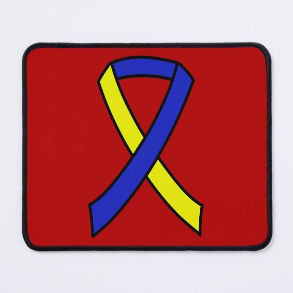 Item preview, Down Syndrome Awareness Ribbon Red Background designed and sold by KTCreativeSide.