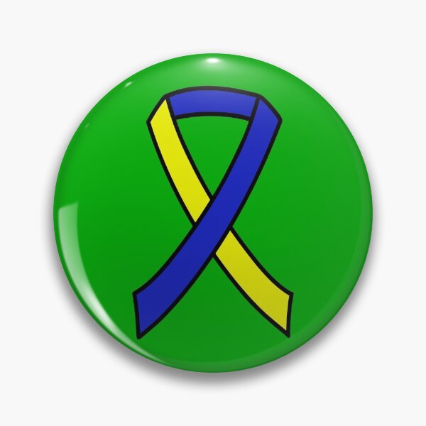 Item preview, Down Syndrome Awareness Ribbon Green Background designed and sold by KTCreativeSide.