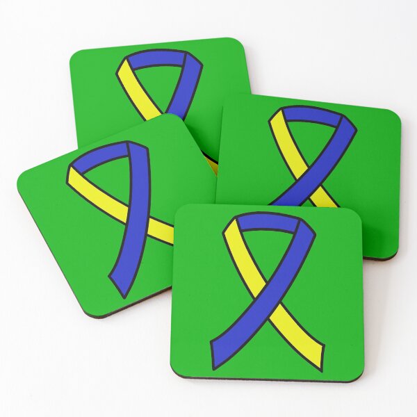 Item preview, Down Syndrome Awareness Ribbon Green Background designed and sold by KTCreativeSide.