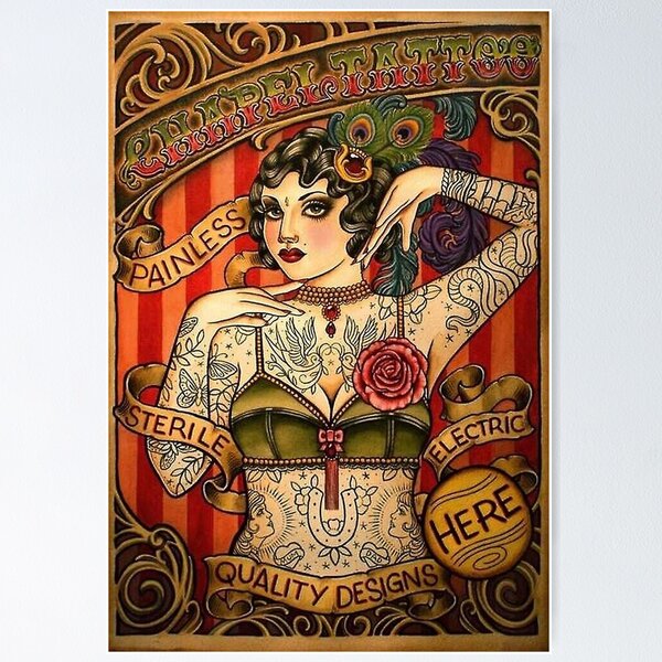 Tattoos Vintage/Retro Home Décor Posters & Prints for sale