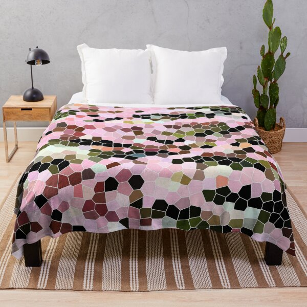 Item preview, Abstract Succulent Plant Mosaic Pattern designed and sold by KsbAesthetics.