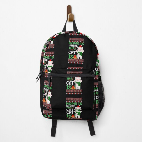 Item preview, Home Is Where The Cat Is Funny Ugly Christmas Design - Meowy Catmas designed and sold by AR Studios.