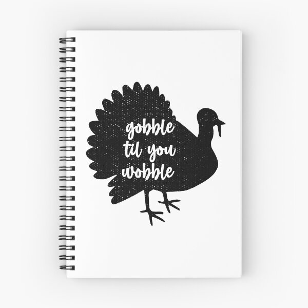 Item preview, Thanksgiving Turkey Silhouette Gobble Til You Wobble designed and sold by EstelleStar.