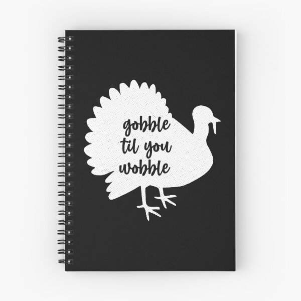 Item preview, Thanksgiving Turkey Silhouette Gobble Til You Wobble designed and sold by EstelleStar.