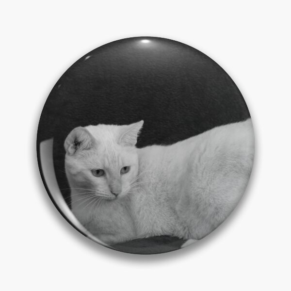 Item preview, Red Point Siamese Cat on Blue Blanket BW designed and sold by Elisabeth Lucas.