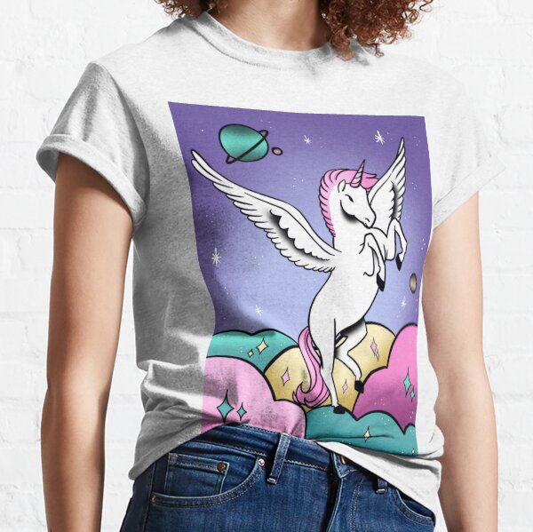 Retro Pegasus fuchsia Classic T-Shirt