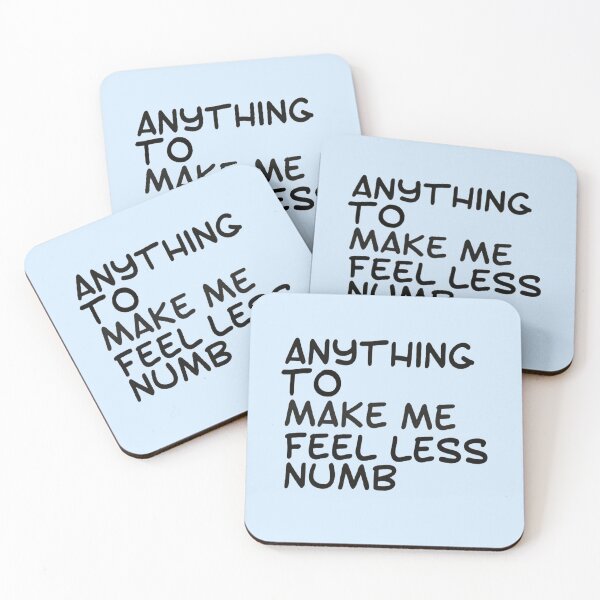Item preview, Anything to make me feel less numb| It’s all futile! It’s all pointless! | pebblebrain  designed and sold by Lavannya.