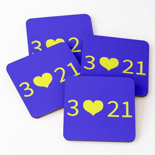 Item preview, Down Syndrome Awareness Blue Background designed and sold by KTCreativeSide.