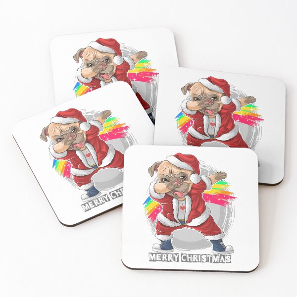 Item preview, Pug Santa Dabbing Merry Christmas Pugmas - Pug Merry Christmas designed and sold by AR Studios.