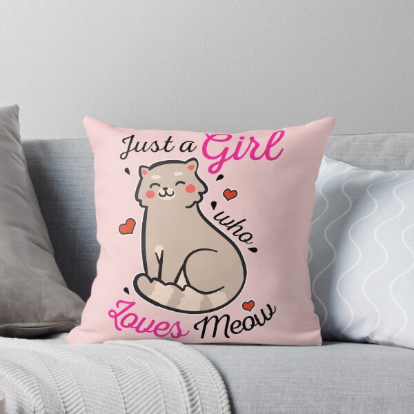 Item preview, Just a Girl who Loves Meow - Cute Cat for Cats Lovers designed and sold by mixmeart.
