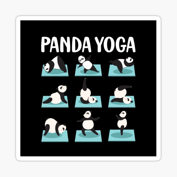 Panda Yoga Sticker – MercedesLopezCharro