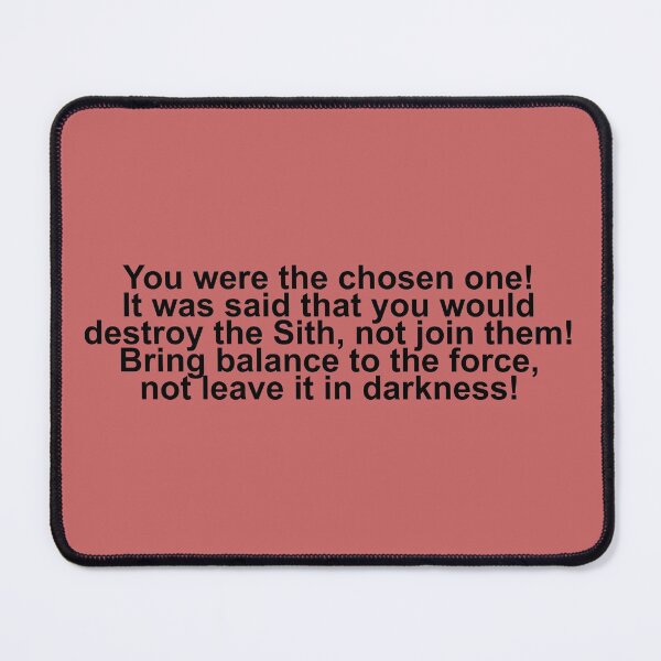 Item preview, you were the chosen one designed and sold by dinosaur22.