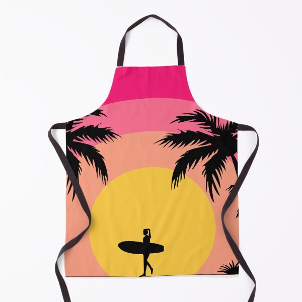 Item preview, Sunset by the beach with coconut trees and a girl with a surfing board digital art, illustration, anime designed and sold by Shanil1996.