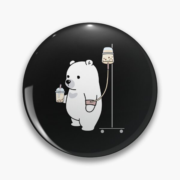 Item preview, Boba Bear Loves Boba Too Much! Sticker designed and sold by LESLEYJARMULOW.