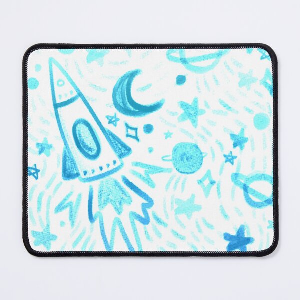 Item preview, Rocket into Space (Blue) designed and sold by joyfulreader03.