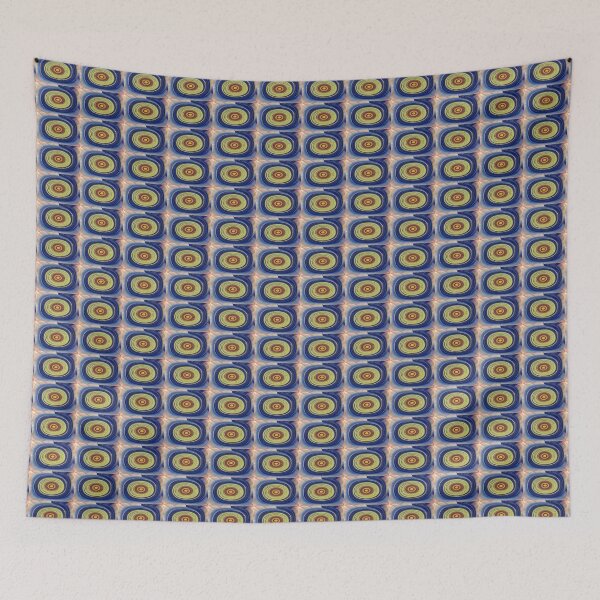 Item preview, Tom Stanley Janca Yellow And Blue Oval Abstract #7765p designed and sold by Tom Janca.