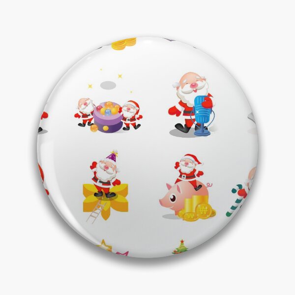Item preview, Santa Clause Cute Funny Characters - Christmas Santa Clause Pattern designed and sold by AR Studios.