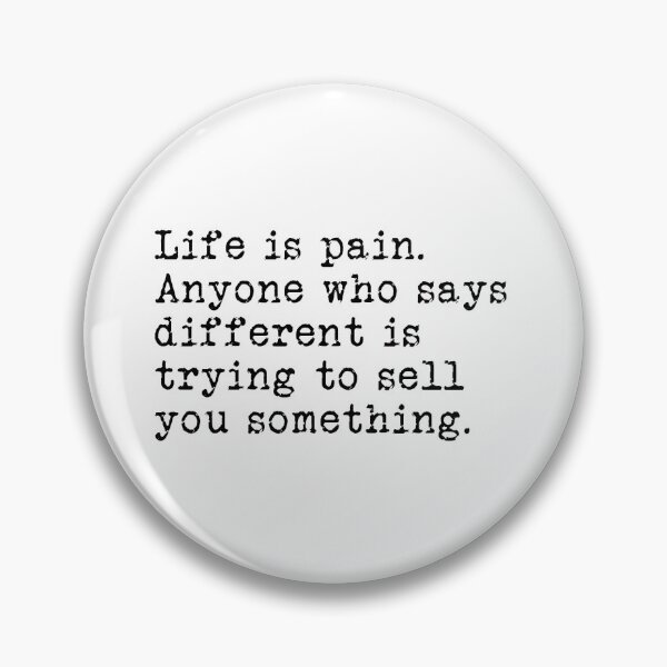 Item preview, Life is pain designed and sold by RadicalAM.