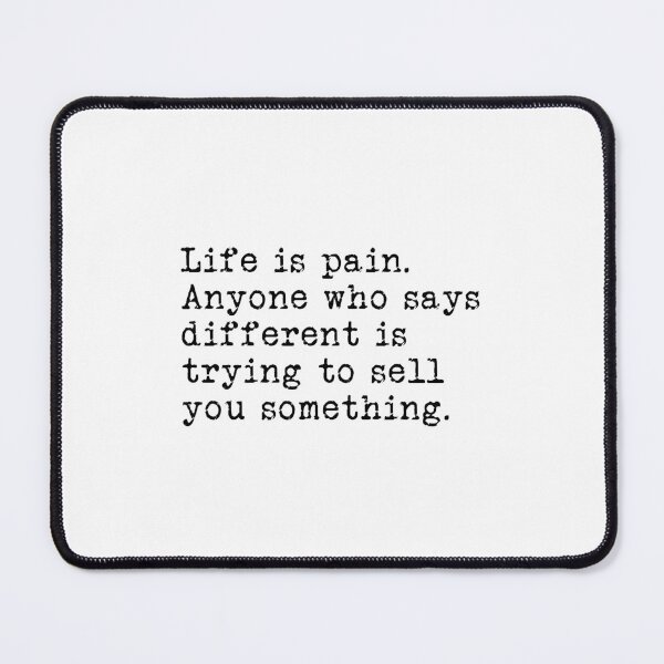 Item preview, Life is pain designed and sold by RadicalAM.
