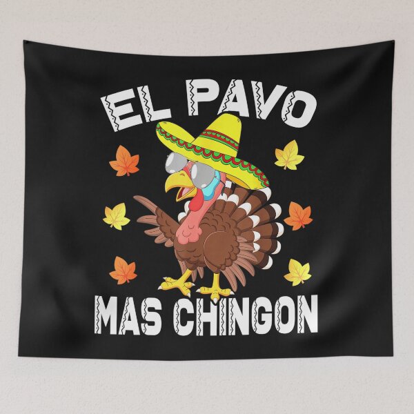Item preview, El Pavo Mas Chingon Thanksgiving Cool Mexican Turkey designed and sold by Gayle0Theberge.