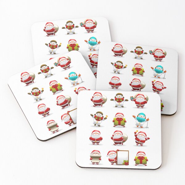 Item preview, Santa Clause Cute Funny Characters - Christmas Santa Clause Pattern designed and sold by AR Studios.