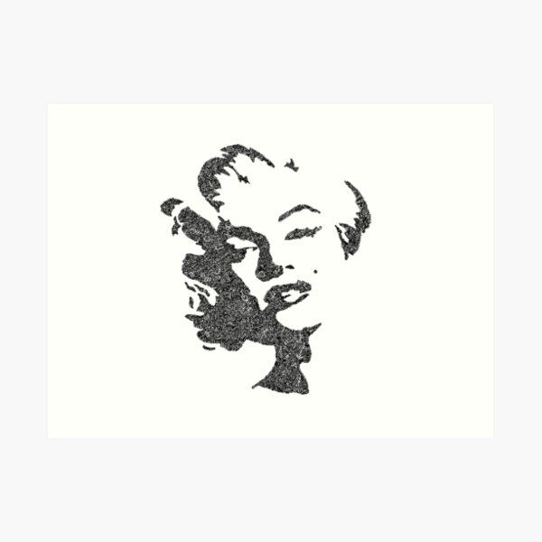 the-intricacies-of-marilyn-monroe-art-print-for-sale-by-vanzandesign-redbubble