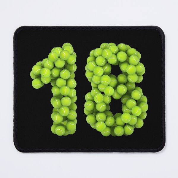 Item preview, Tennis Player Number 18 - Tennis Sports eighteen Game Set Match 18 designed and sold by elhefe.