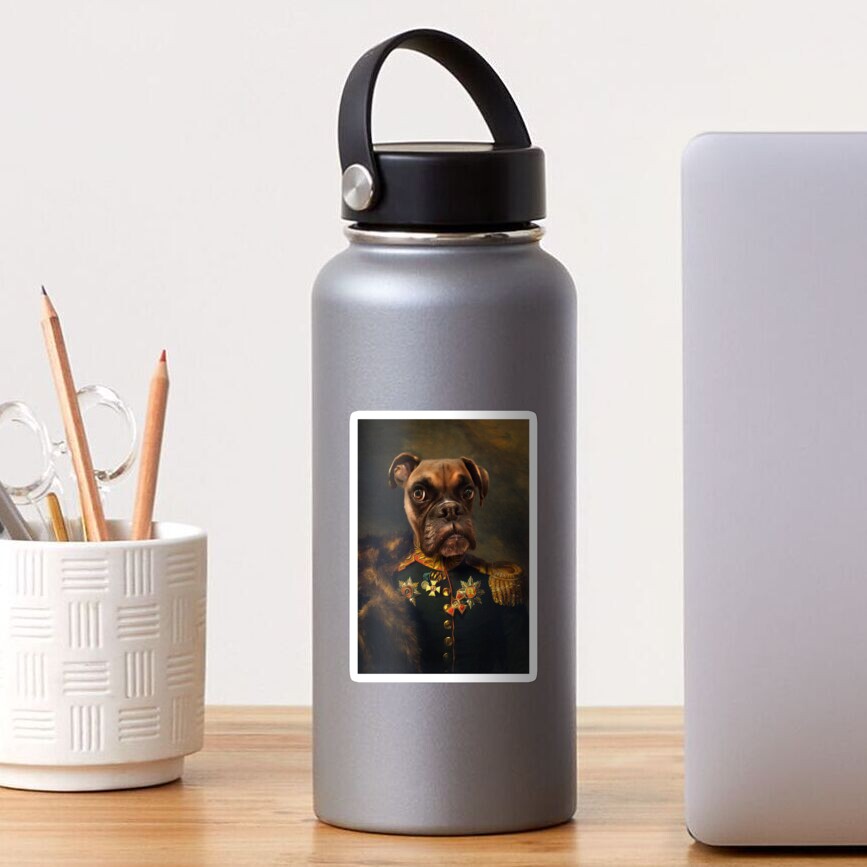 Boxer Dog Portrait - Rocky Sticker