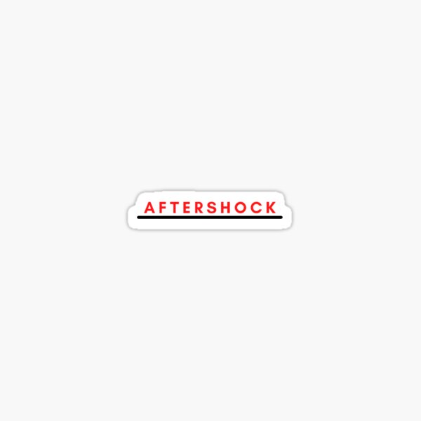 "Aftershock T shirt designs" Sticker for Sale by Creativehub21 Redbubble