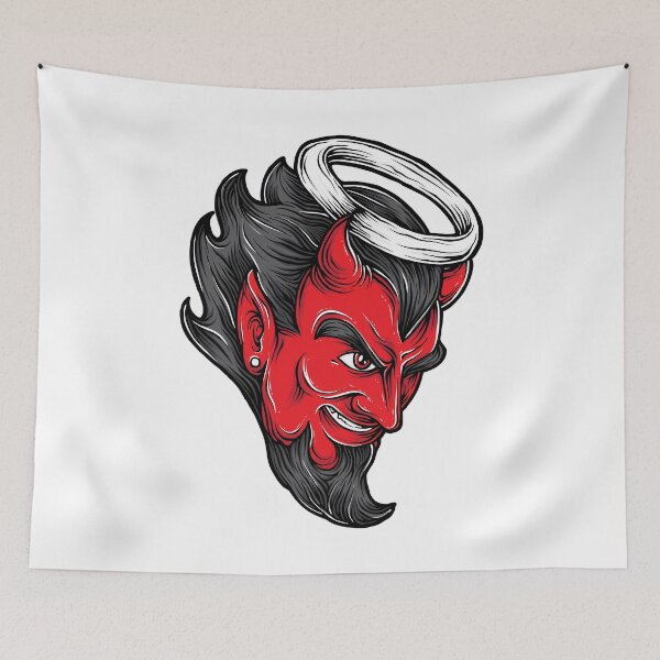 Item preview, bad boy satan face funny halloween designed and sold by kenishahembree.