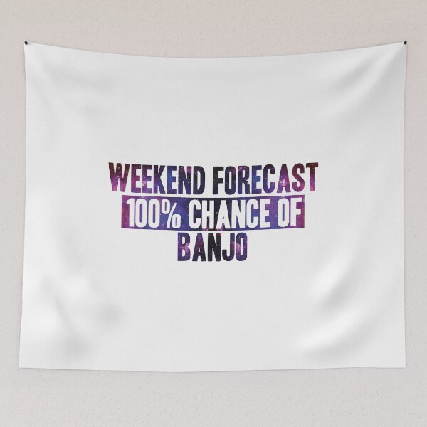 Item preview, Weekend forecast 100% chance of Banjo designed and sold by JakubkoJunak.