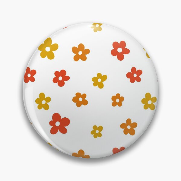 Item preview, Red orange and yellow simple flower pattern designed and sold by -Lily-Anne-.