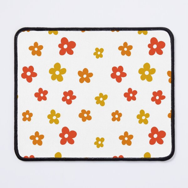 Item preview, Red orange and yellow simple flower pattern designed and sold by -Lily-Anne-.