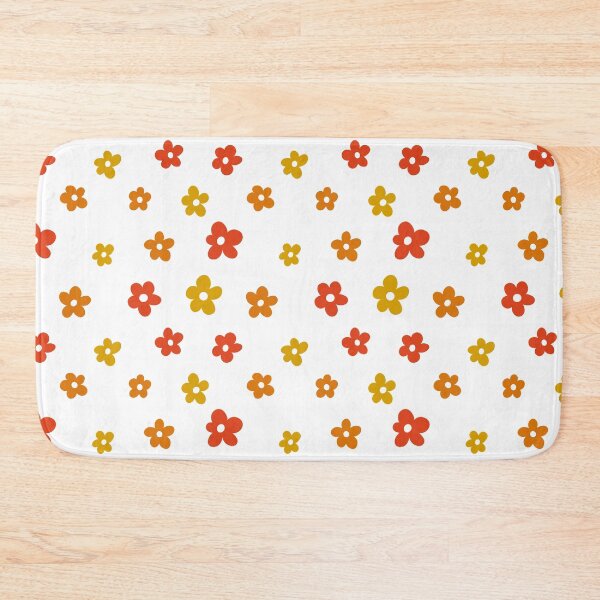 Item preview, Red orange and yellow simple flower pattern designed and sold by -Lily-Anne-.