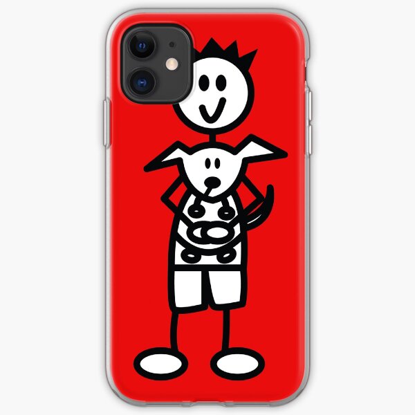 The boy with the spiky hair - red iPhone Soft Case